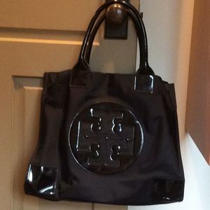 Tory Burch Ella Nylon Patent Large Tote
